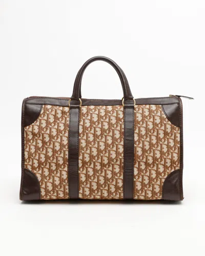 Dior Christian  Issimo Boston Bag In Brown