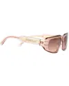 Dior Signature S9u Rectangular Sunglasses In Pink