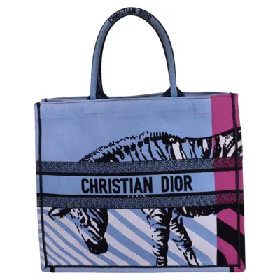 Pre-owned Dior Christian  D-jungle Pop Book Tote In Gray