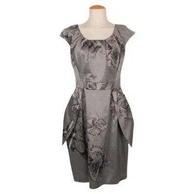 Pre-owned Dior Christian  Dress In Gray