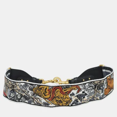 Pre-owned Dior Christian  Embroidered Bag Strap In Multicolor