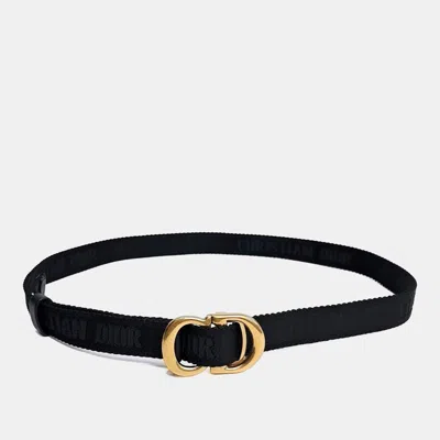 Pre-owned Dior Christian  Fabric Saddle Belt In Multicolor
