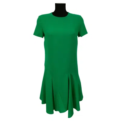 Pre-owned Dior Christian  Fitted And Flared Green Dress