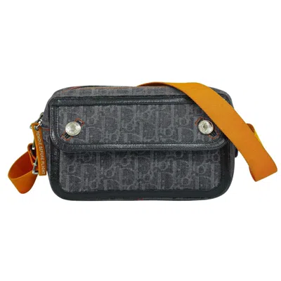 Pre-owned Dior Christian  Flight Shoulder Bag Denim Navy Denim_jeans Shoulder Bag Bag () In Blue