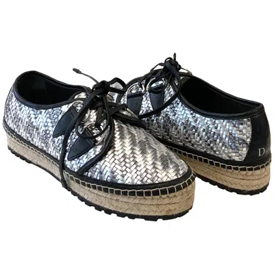 Pre-owned Dior Christian  Folk Platform Sneakers In Black