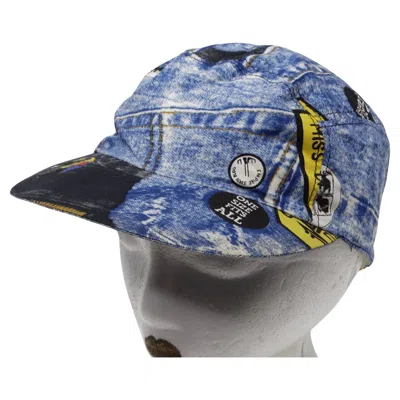 Pre-owned Dior Christian  Fw 2001 Faux Denim Hat In Gray