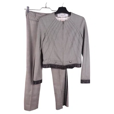 Pre-owned Dior Christian  Galliano 2002 Pantsuit In Gray