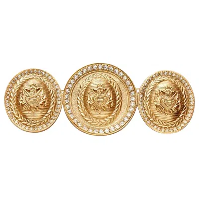 Pre-owned Dior Christian  Gilded Metal Brooch In Multi