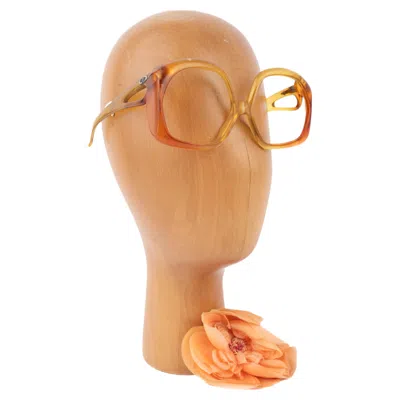 Pre-owned Dior Christian  Glasses Frame Circa 1980 In Orange