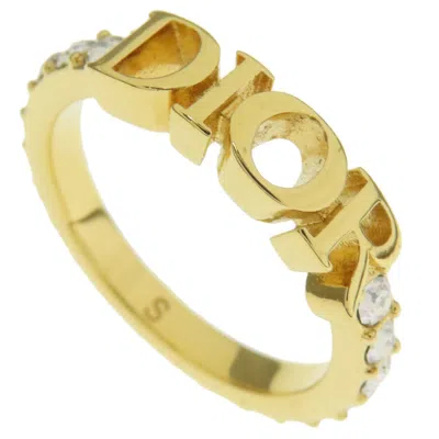 Pre-owned Dior Christian  Gold Band Ring ()