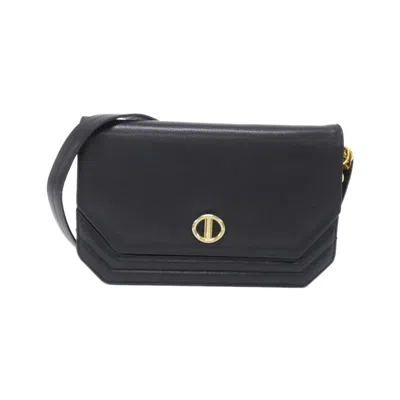Pre-owned Dior Christian  Gold Leather Shoulder Bag ()