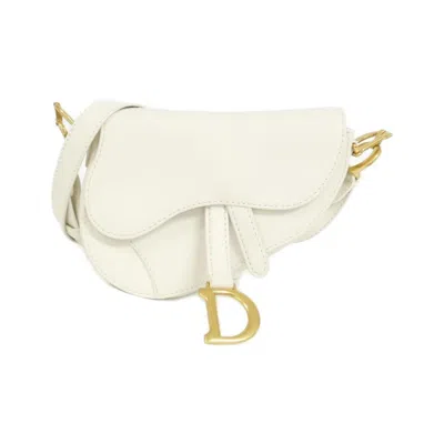Pre-owned Dior Christian  Gold Leather Shoulder Bag ()