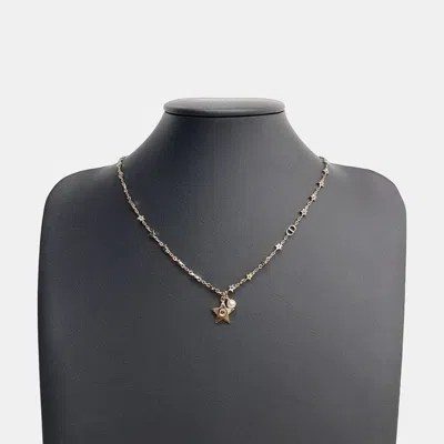 Pre-owned Dior Christian  Gold Tone Necklace In Multi