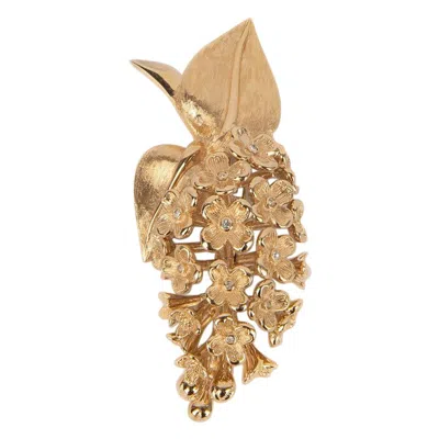 Pre-owned Dior Christian  Golden Metal Brooch In Multi