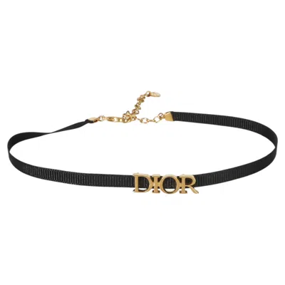 Pre-owned Dior Christian  Gold-plated Ribbon J'adore Choker Necklace In Multi
