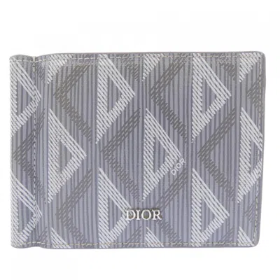 Pre-owned Dior Christian  Gray Bill Wallet (bi-fold) ()