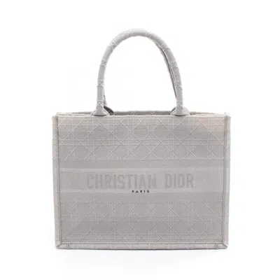 Pre-owned Dior Christian  Gray Canvas Tote Bag ()