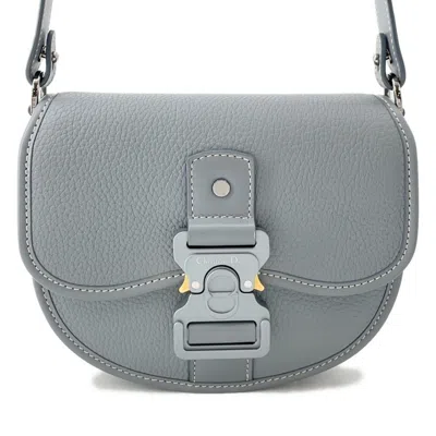 Pre-owned Dior Christian  Gray Leather Shoulder Bag ()