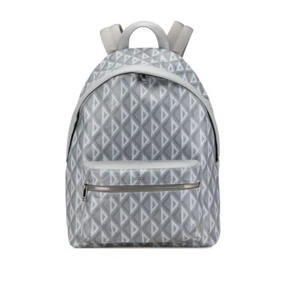 Pre-owned Dior Christian  Gray Pvc Leather Backpack ()