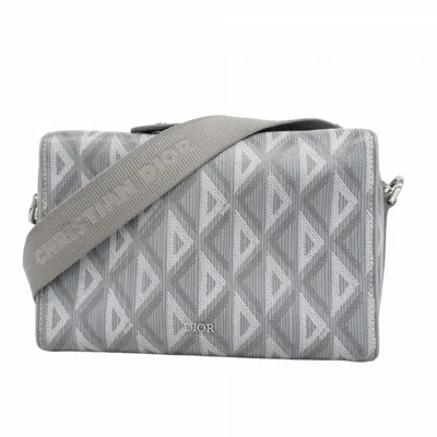 Pre-owned Dior Christian  Gray Pvc Leather Shoulder Bag ()