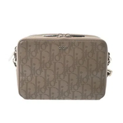 Pre-owned Dior Christian  Grayish Leather Shoulder Bag ()