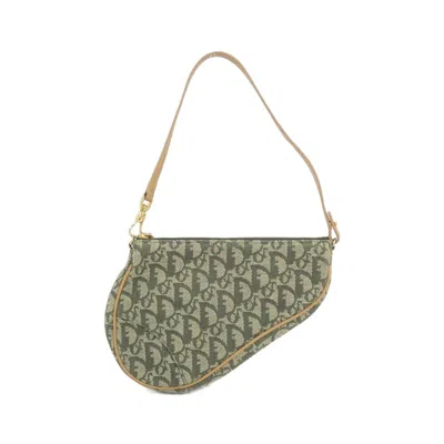 Pre-owned Dior Christian  Green Green Canvas Shoulder Bag ()