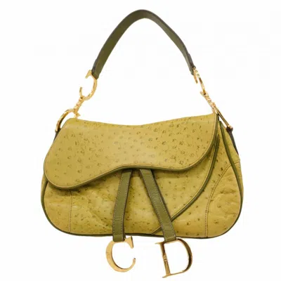 Pre-owned Dior Christian  Green Leather Shoulder Bag ()