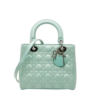 Pre-owned Dior Christian  Green Patent Leather Handbag Shoulder Bag ()