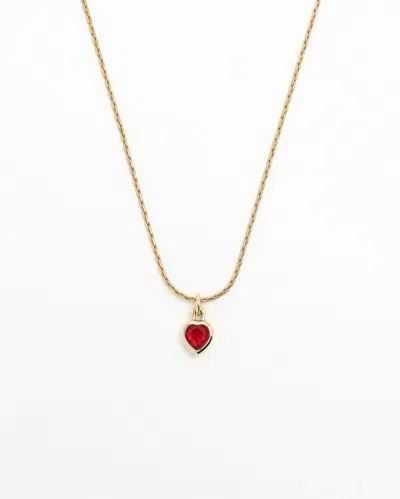 Dior Christian  Heart Necklace In Gold