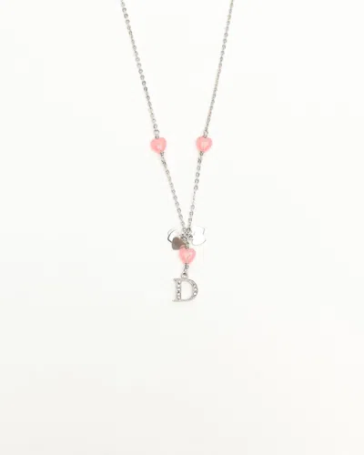 Dior Christian  Hearts Charm Necklace
