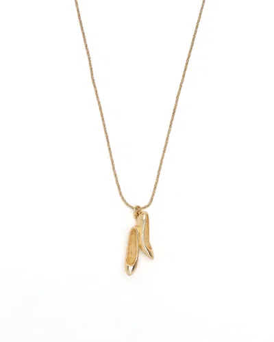Dior Christian  Heel Motif Necklace In Gold