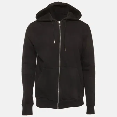 Pre-owned Dior Christian  Homme Black Cotton Knit Zip Up Hoodie L