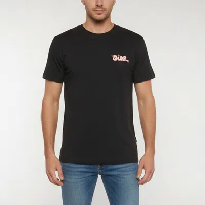 Pre-owned Dior Christian  Homme Black Logo Embroidered Cotton Jersey Crewneck T-shirt S