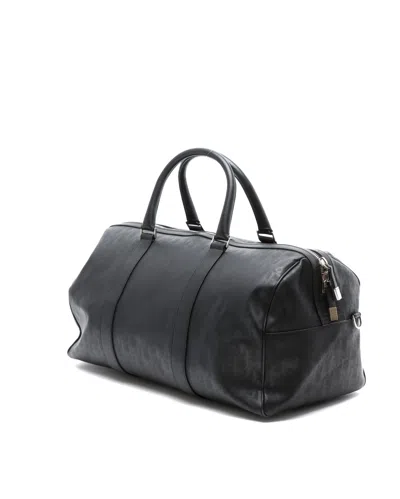 Dior Christian  Homme Oblique Weekend Bag In Black