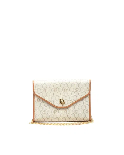 Dior Christian  Honeycomb Shoulder Bag In Neutral