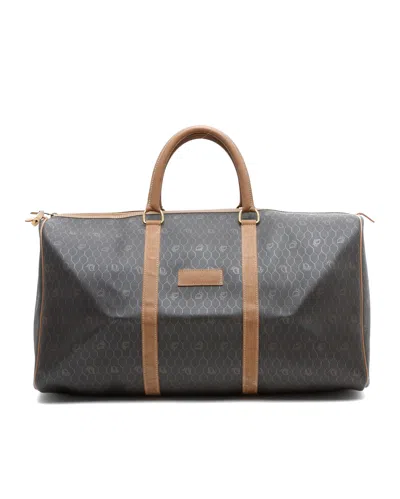 Dior Christian  Honeycomb Weekend Bag In Brown