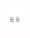 Dior Christian  Hoop Rhinestone Clip-on Earrings