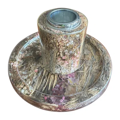 Pre-owned Dior Christian  In The 1970s For His Home Collection Tray And Vine Holder In Gray