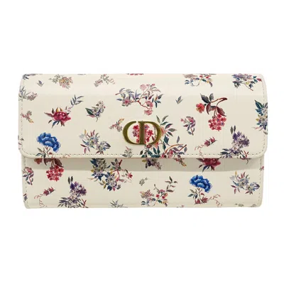 Pre-owned Dior Christian  Ivory White Leather Bill Wallet (bi-fold) ()