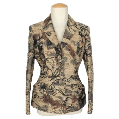 Pre-owned Dior Christian  Jacket 'parietal Art' Resort 2018 In Brown