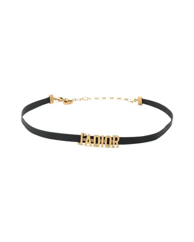 Pre-owned Dior Christian  J'a Choker In Black