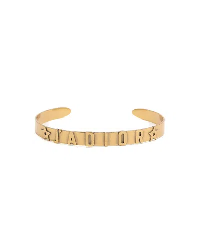 Pre-owned Dior Christian  J'a Choker In Gold