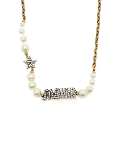 Dior Christian  J'a Choker Necklace In Gold