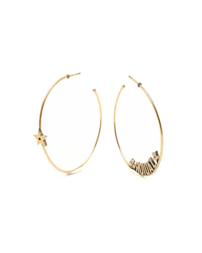 Dior Christian  J'a Hoop Earrings In Gold