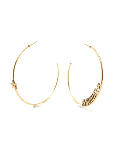 Dior Christian  J'a Hoop Earrings In Gold