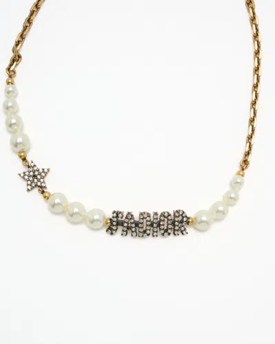 Pre-owned Dior Christian  J'a Pearl Choker