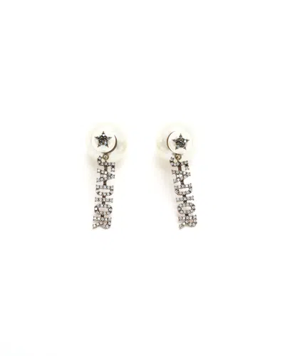 Dior Christian  J'a Pearl Tribales Earrings In Gold