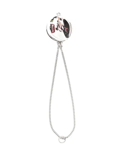 Dior Christian  Keychain Charm In Metallic