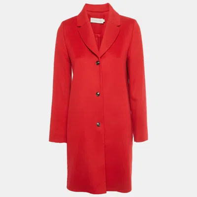 Pre-owned Dior Christian  Kids Red Felt Coat 12+yrs