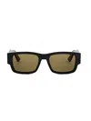 Dior Men's Christian  Label Rectangle Acetate Sunglasses In Black